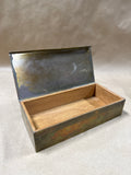 Rectangle Brass Box Lined With Wood — Bradley Hubbard