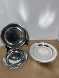 6 Piece Heavy Pewter Plates