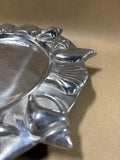 Round Pewter Seashell Wall Hanging