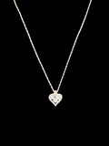 Petite Sterling Necklace with Small Heart “Grandmother” Pendant (no stamp)