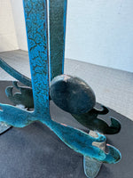 AM Indonesia Folk Style Metal 2-Piece Panama Ship Balancing Toy