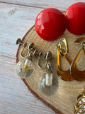5-Piece Lot of Assorted Clip On & Screw Back Earrings (B)