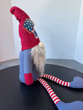 Stars & Stripes Plush Gnome with Dangly Legs