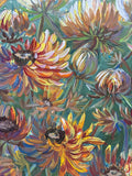 Fall Flowers Original Painting by Local Artist, Ginger Olansen; Signed