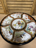 7-Piece Japanese Imari Style Floral Lazy Susan
