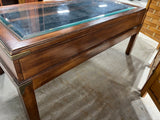 Glass/Wood Coffee Table with Display