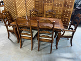Dining Set: Table, 1 Leaf, 6 Chairs***HEAVY ITEM***READ DETAILS ON PICK UP POLICY***