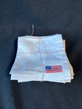 Set Of 9 Williams Sonoma American Flag Cloth Napkins