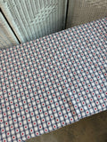 Storehouse Tapestry Style Red, White & Blue Plaid Stars Table Cover