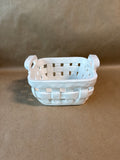 White Ceramic Woven Basket - Williams Sonoma