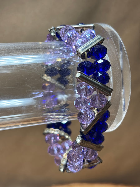 Blue & Purple Elastic Band Bracelet