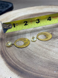 Etched Gold/Silver Earrings
