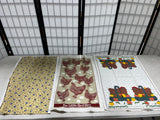 Tea Towel Lot F, 3 pc