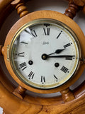 Schatz Vintage Ship’s Wheel Clock