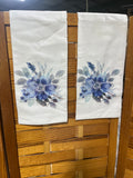 Kay Dee Designs White Dish Towels with Blue flower, 2 pc