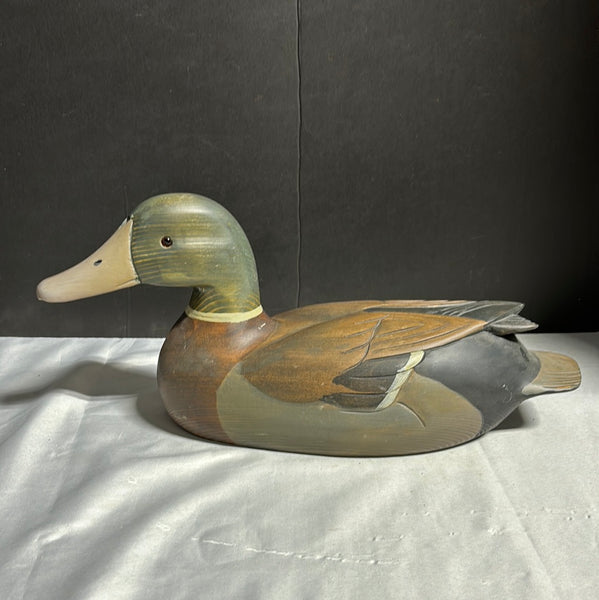 Vintage Boyds Collection Hunters Mallard Duck Decoy Wood (Artist Signed G Lowenthal)