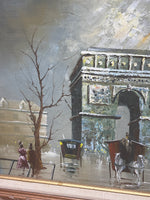 Painting of Parisian Street; Signed “Johson”