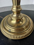 Stiffel Brass Table Lamp with Pleated Shade (WORKS)