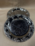 Set Of 5 Light Weight Silver Chargers