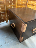 Square Trunk with Copper Tone Accents