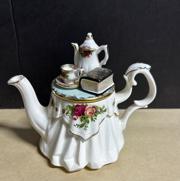 Royal Albert “Old Country Rose” Earthenware Miniature Teapot (A)