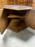 Hexagon End Table/Cabinet (A)