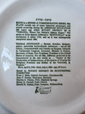 1976 American Revolution Rotary International District 760 Virginia Bicentennial Collector Plate