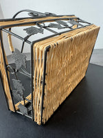 Grapevine Wrought Iron & Wicker Basket