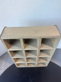Farmhouse Style Heavyweight Wooden Standing or Hanging Trinket Shelf