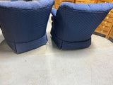 Blue Upholstered Chairs, pair/2