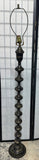 Black & Gold Floral Toleware Vintage Brass Floor Lamp (NEEDS REWIRING)