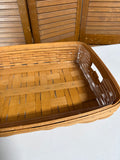 Longaberger Hostess Large Serving Tray Basket With Liner