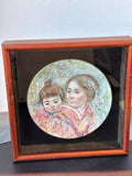 Royal Doultan “Sayuri & Child” Plate in Shadow Box