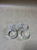 Fostoria Crystal Napkin Rings - Set Of 4