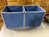 Blue Collapsable Fabric Storage Cube/Bins