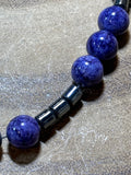 Purple & Chrome Beaded Necklace