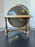 1982 Spherical Concepts Smoky Lucite Celestial Globe on Wooden Stand AS IS (READ DESCRIPTION CAREFULLY)