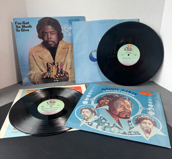 Pair of Barry White LP Vintage Vinyl