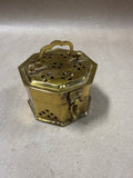 Small Brass Potpourri Box