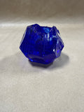 Pair Of Cobalt Blue Rock Candle Votives