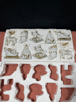 Set of 10 Traditions Hand Painted Porcelain Ornaments