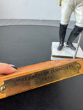 11 Regiment de Cuirassiers Van Gerdinge Sitzendorf Porcelain French Soldier with Wooden Base & Box