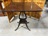 Antique Harp Style Game Table