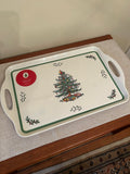 Spode Pimpernel Melamine Christmas Tree Tray-Like New