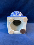 Blue & White Candle Pedestal