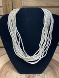 Multi-Strand Faux Pearl Necklace