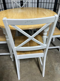 Two Tone Drop Leaf Table with 4 Chairs