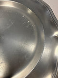 Antique-Style French Pewter Dinner Plates - Set Of 8