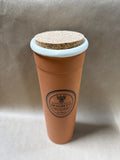 Terra Cotta Spaghetti Canister With Cork Lid