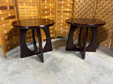 *** AS IS *** Round Side Tables, (2)